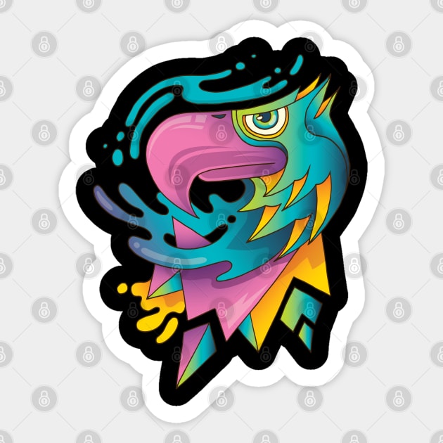 Seahawk Sticker by mobiiart